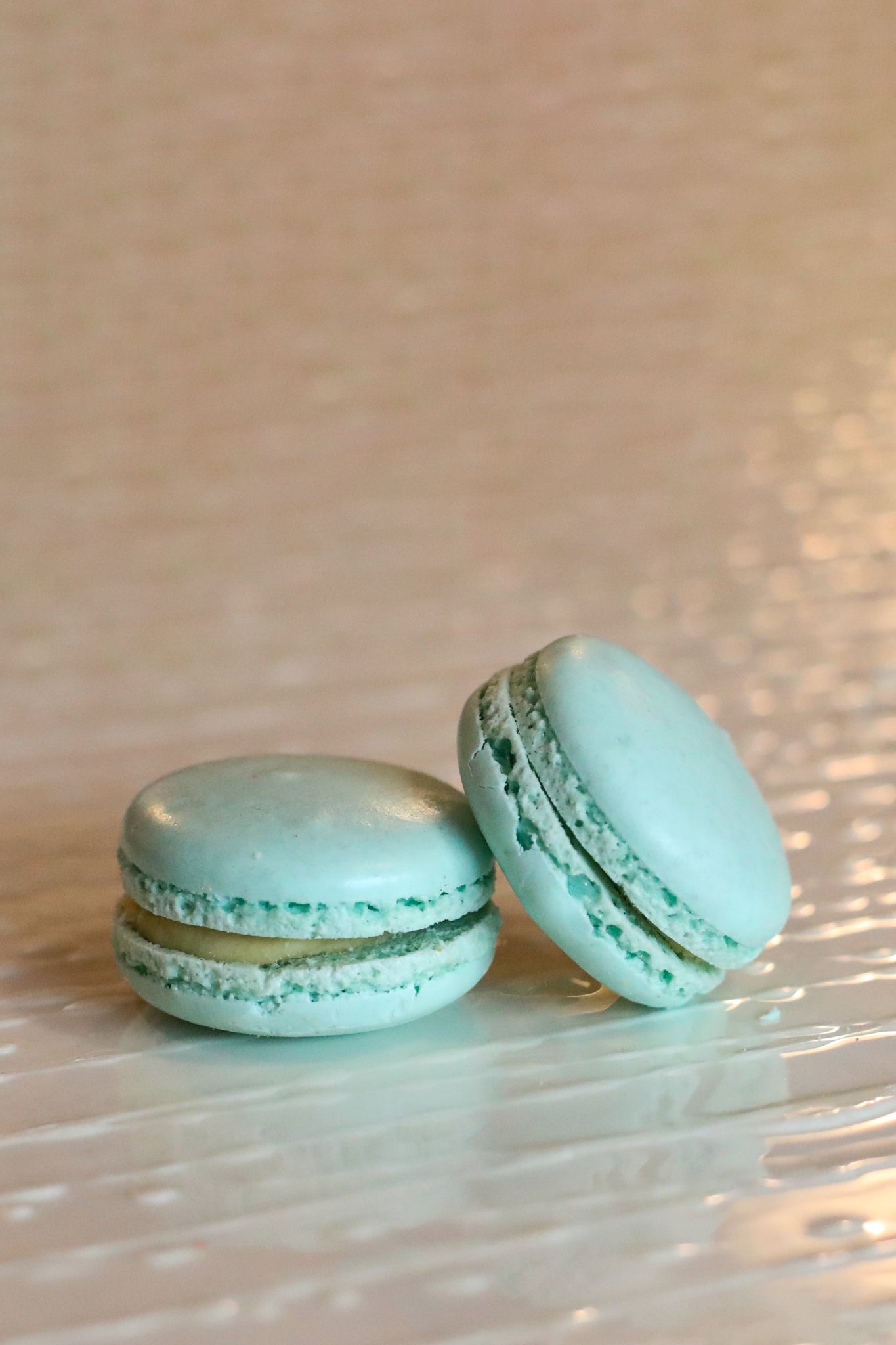 Macaron alla vaniglia e arachidi