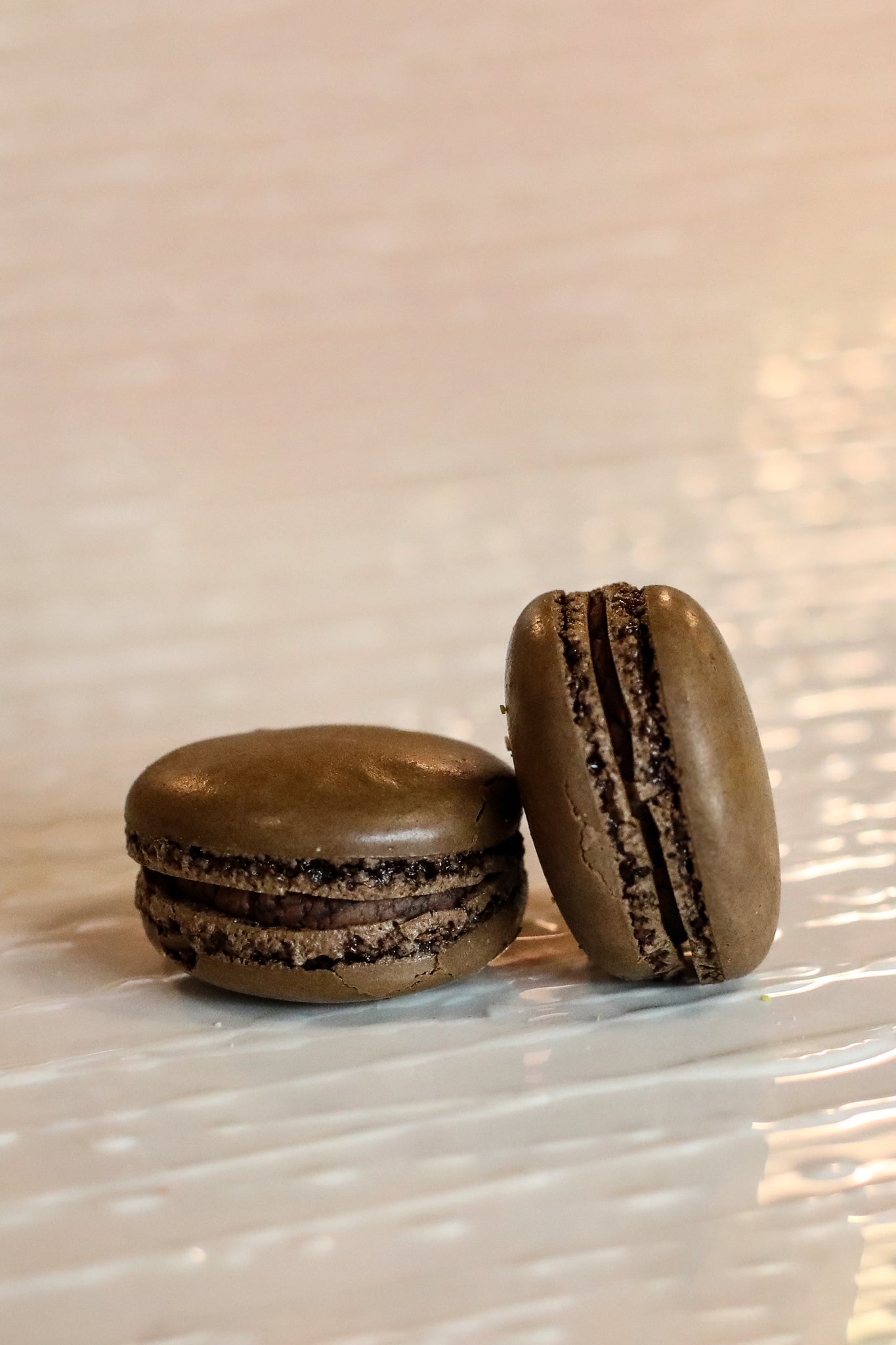 Macaron al cioccolato dark
