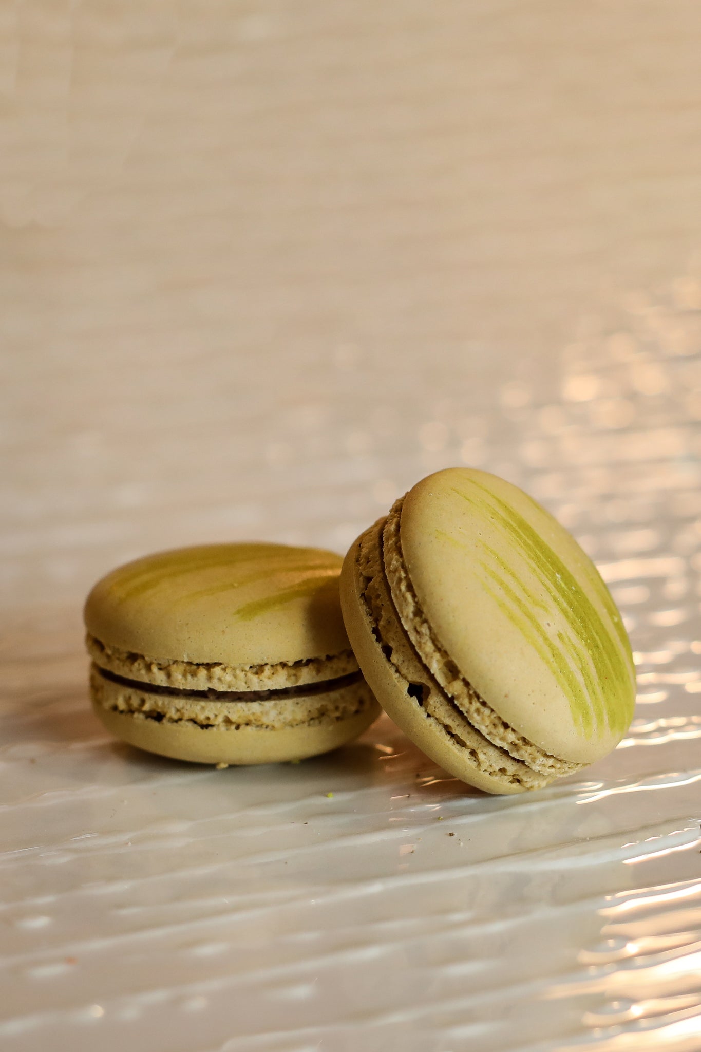 Macaron pere e cioccolato